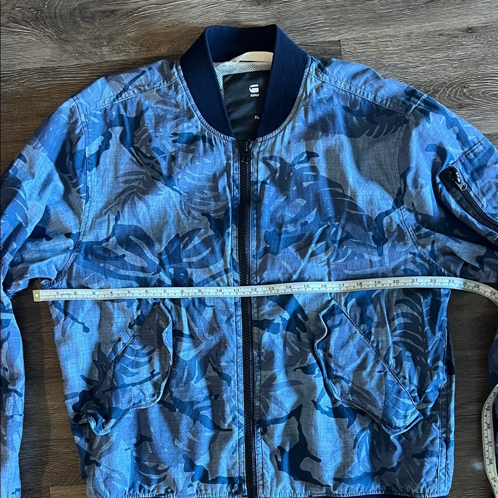 G-Star Blue Patterned Bomber Jacket - image 2